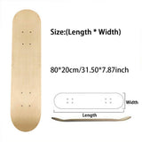 Darrahopens Home & Garden > DIY 7 Layers Skateboard Deck Wood Maple Double Concave Blank Skate Board DIY