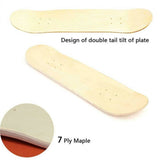 Darrahopens Home & Garden > DIY 7 Layers Skateboard Deck Wood Maple Double Concave Blank Skate Board DIY