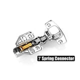 Darrahopens Home & Garden > DIY 8 Pack 304 Stainless Steel Cabinet Hinges 100 Degree Soft Closing half Overlay Door Hinge Nickel Plated Finish