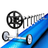 darrahopens Home & Garden > DIY Aquabuddy Swimming Pool Cover with Roller Wheel Solar Blanket Adjustable 10 X 4m