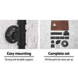 darrahopens Home & Garden > DIY Artiss 1X Wall Shelves Paper Holder Industrial Pipe Shelf DIY Vintage Brackets