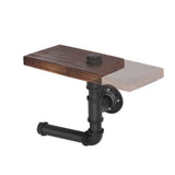 darrahopens Home & Garden > DIY Artiss 1X Wall Shelves Paper Holder Industrial Pipe Shelf DIY Vintage Brackets