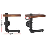 darrahopens Home & Garden > DIY Artiss 1X Wall Shelves Paper Holder Industrial Pipe Shelf DIY Vintage Brackets