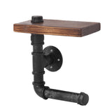 darrahopens Home & Garden > DIY Artiss 1X Wall Shelves Paper Holder Industrial Pipe Shelf DIY Vintage Brackets