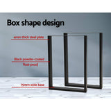darrahopens Home & Garden > DIY Artiss 2x Coffee Dining Steel Table Legs 71x50CM Industrial Vintage Bench Metal Box