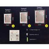 darrahopens Home & Garden > DIY Artiss Photo Frames 11PCS  5x7in 6x8in 8x10in Hanging Wall Frame Black