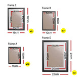 darrahopens Home & Garden > DIY Artiss Photo Frames 26PCS  8x10in 5x7in 4x6in 3.5x5in Hanging Wall Frame Black
