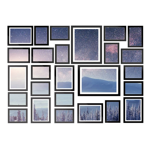 darrahopens Home & Garden > DIY Artiss Photo Frames 26PCS  8x10in 5x7in 4x6in 3.5x5in Hanging Wall Frame Black