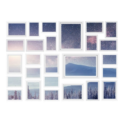 darrahopens Home & Garden > DIY Artiss Photo Frames 26PCS  8x10in 5x7in 4x6in 3.5x5in Hanging Wall Frame White