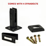 darrahopens Home & Garden > DIY Balustrade Black Glass Clamp 304 Stainless Spigot Pool Fencing Fence