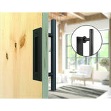 darrahopens Home & Garden > DIY Carbon Steel Door Handle & Flush Pull Wood Door Gate Hardware 12"