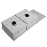 darrahopens Home & Garden > DIY Cefito 111cm x 45cm Stainless Steel Kitchen Sink Under/Top/Flush Mount Silver