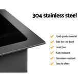 darrahopens Home & Garden > DIY Cefito 30cm x 45cm Stainless Steel Kitchen Sink Under/Top/Flush Mount Black