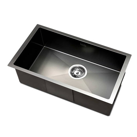 darrahopens Home & Garden > DIY Cefito 30cm x 45cm Stainless Steel Kitchen Sink Under/Top/Flush Mount Black