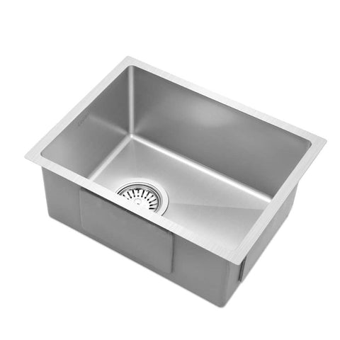 darrahopens Home & Garden > DIY Cefito 34cm x 44cm Stainless Steel Kitchen Sink Under/Top/Flush Mount Silver