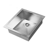 darrahopens Home & Garden > DIY Cefito 39cm x 45cm Stainless Steel Kitchen Sink Under/Top/Flush Mount Silver