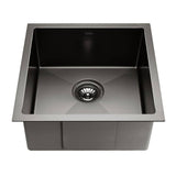 darrahopens Home & Garden > DIY Cefito 44cm x 44cm Stainless Steel Kitchen Sink Under/Top/Flush Mount Black