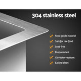 darrahopens Home & Garden > DIY Cefito 51cm x 45cm Stainless Steel Kitchen Sink Under/Top/Flush Mount Silver