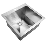 darrahopens Home & Garden > DIY Cefito 53cm x 50cm Stainless Steel Kitchen Sink Under/Top/Flush Mount Silver