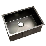 darrahopens Home & Garden > DIY Cefito 60cm x 45cm Stainless Steel Kitchen Sink Under/Top/Flush Mount Black
