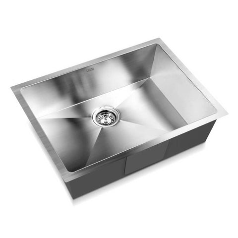 darrahopens Home & Garden > DIY Cefito 60cm x 45cm Stainless Steel Kitchen Sink Under/Top/Flush Mount Silver