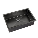 darrahopens Home & Garden > DIY Cefito 70cm x 45cm Stainless Steel Kitchen Sink Under/Top/Flush Mount Black