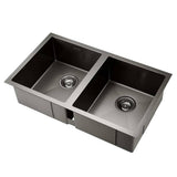 darrahopens Home & Garden > DIY Cefito 77cm x 45cm Stainless Steel Kitchen Sink Under/Top/Flush Mount Black