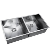 darrahopens Home & Garden > DIY Cefito 86.5cm x 44cm Stainless Steel Kitchen Sink Under/Top/Flush Mount Silver