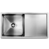 darrahopens Home & Garden > DIY Cefito 87cm x 45cm Stainless Steel Kitchen Sink Under/Top/Flush Mount Silver