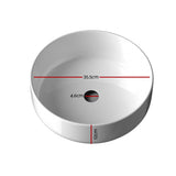 Darrahopens Home & Garden > DIY Cefito Bathroom Basin Ceramic Vanity Basin Above Counter White Hand Wash