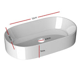 Darrahopens Home & Garden > DIY Cefito Bathroom Basin Vanity Ceramic Basin Above Counter Hand Wash Long Shape