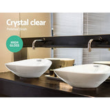 darrahopens Home & Garden > DIY Cefito Ceramic Oval Sink Bowl - White