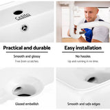 darrahopens Home & Garden > DIY Cefito Ceramic Rectangle Sink Bowl - White