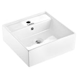 darrahopens Home & Garden > DIY Cefito Ceramic Rectangle Sink Bowl - White