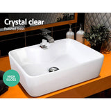 darrahopens Home & Garden > DIY Cefito Ceramic Rectangle Sink Bowl - White