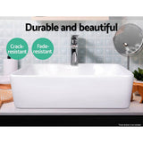 darrahopens Home & Garden > DIY Cefito Ceramic Rectangle Sink Bowl - White