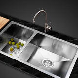 darrahopens Home & Garden > DIY Cefito Homemade Kitchen Sink Stainless Steel Sink 71cm x 45cm