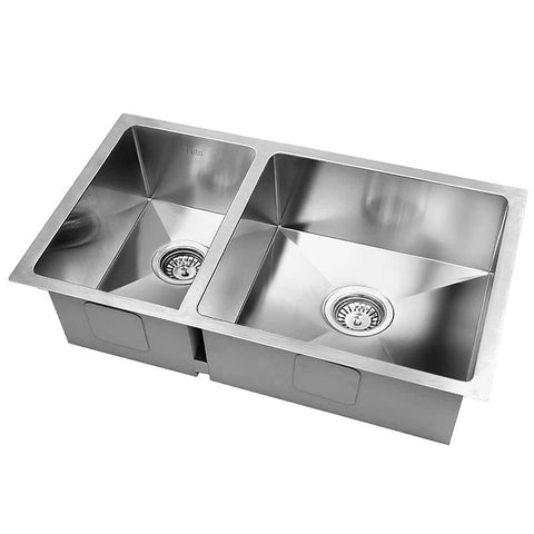 darrahopens Home & Garden > DIY Cefito Homemade Kitchen Sink Stainless Steel Sink 71cm x 45cm