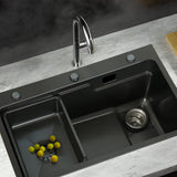 Darrahopens Home & Garden > DIY Cefito Kitchen Sink Basin Stainless Steel Under/Top/Flush Mount Bowl 750X450MM