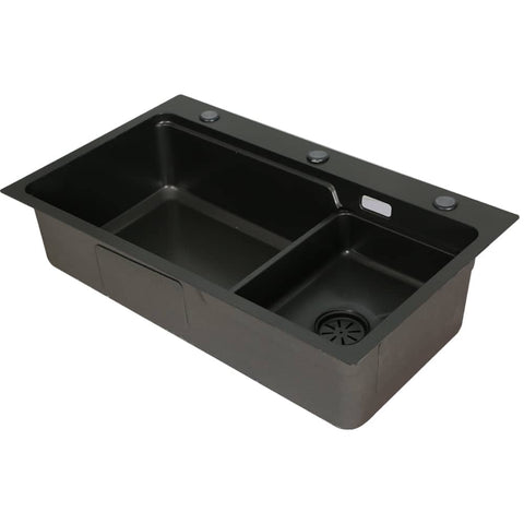 Darrahopens Home & Garden > DIY Cefito Kitchen Sink Basin Stainless Steel Under/Top/Flush Mount Bowl 750X450MM