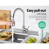 darrahopens Home & Garden > DIY Cefito Pull-out Mixer Faucet Tap - Silver