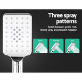 darrahopens Home & Garden > DIY Cefito WELS 10'' Rain Shower Head Set Round Handheld High Pressure Wall Chrome