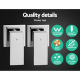 darrahopens Home & Garden > DIY Cefito WELS 10'' Rain Shower Head Taps Round Handheld High Pressure Wall Chrome