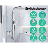 darrahopens Home & Garden > DIY Cefito WELS 10'' Rain Shower Head Taps Round Handheld High Pressure Wall Chrome