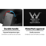 darrahopens Home & Garden > DIY Cefito WELS Bathroom Tap Wall Square Black Basin Mixer Taps Vanity Brass Faucet
