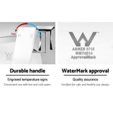 darrahopens Home & Garden > DIY Cefito WELS Bathroom Tap Wall Square Silver Basin Mixer Taps Vanity Brass Faucet