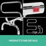 darrahopens Home & Garden > DIY Devanti Electric Heated Towel Rail Rack Rails Freestanding 5 Bars