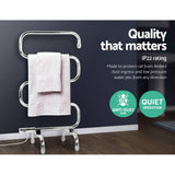 darrahopens Home & Garden > DIY Devanti Electric Heated Towel Rail Rack Rails Freestanding 5 Bars