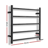 darrahopens Home & Garden > DIY Devanti Heated Towel Rail Electric Warmer Heater Rails Holder Rack Wall Mounted