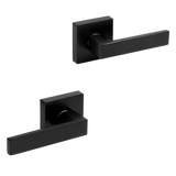 darrahopens Home & Garden > DIY Door Handle Set Lever Passage Function Square Black